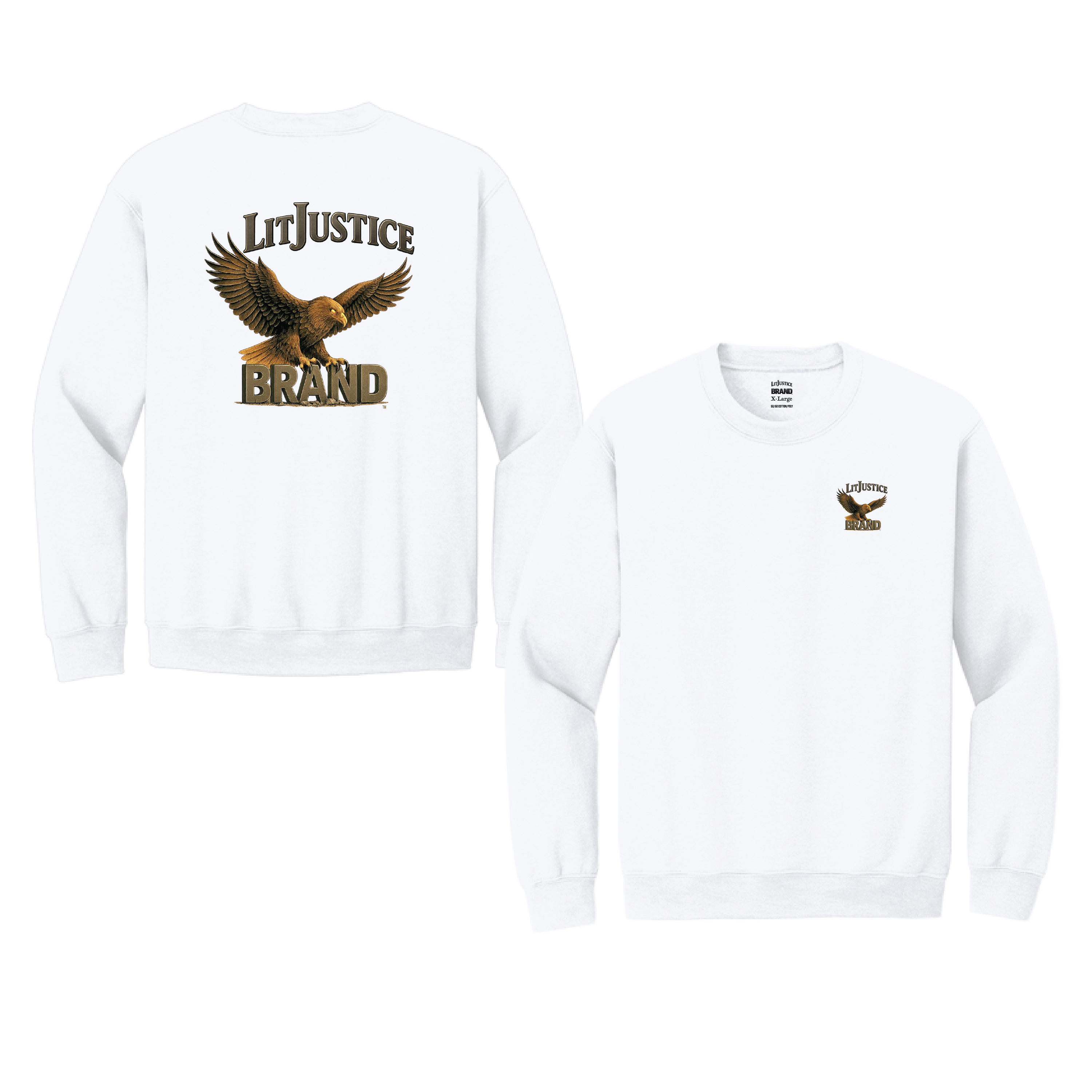 LitJustice Brand - Eagle CREWNECK