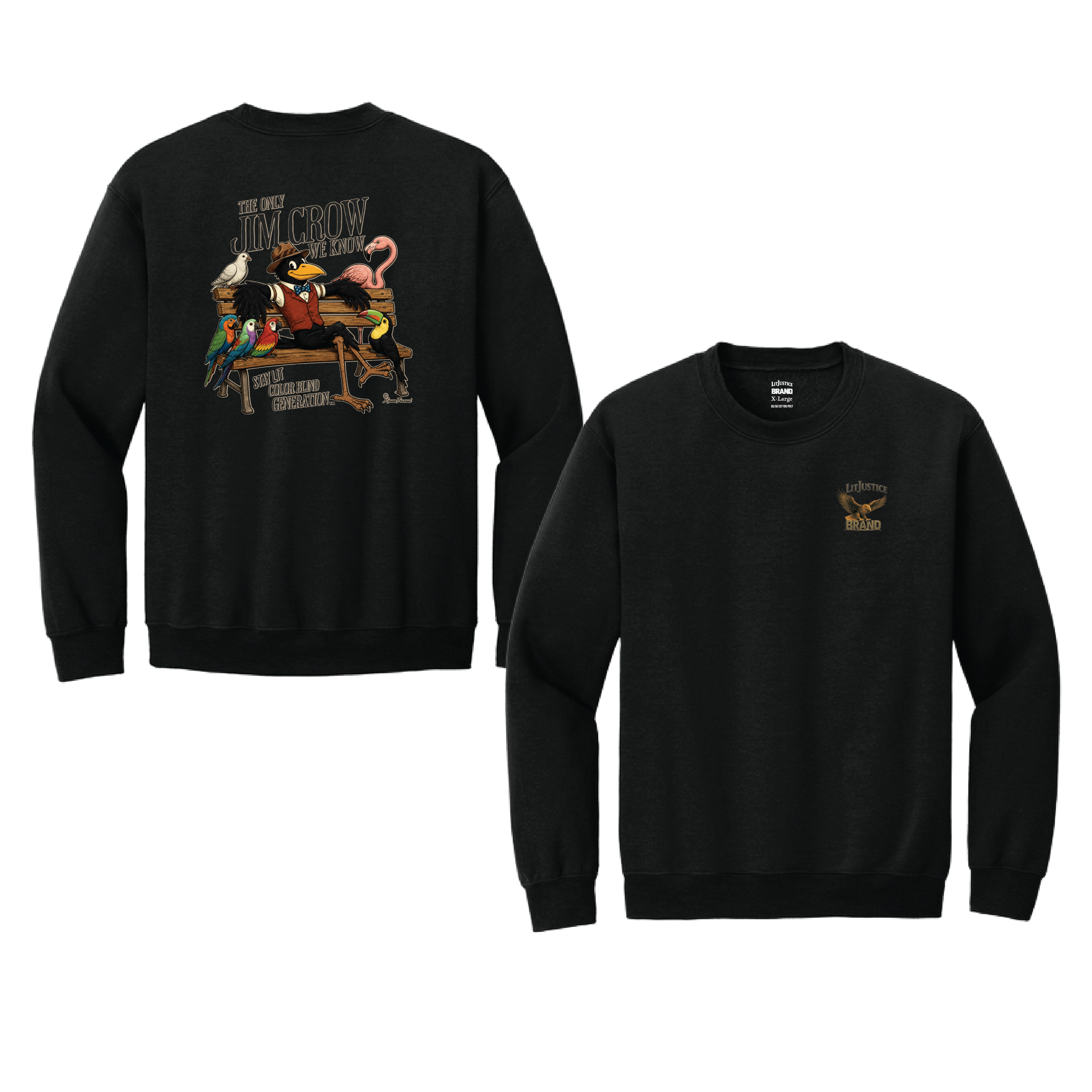 LitJustice Brand - Jim Crow CREWNECK