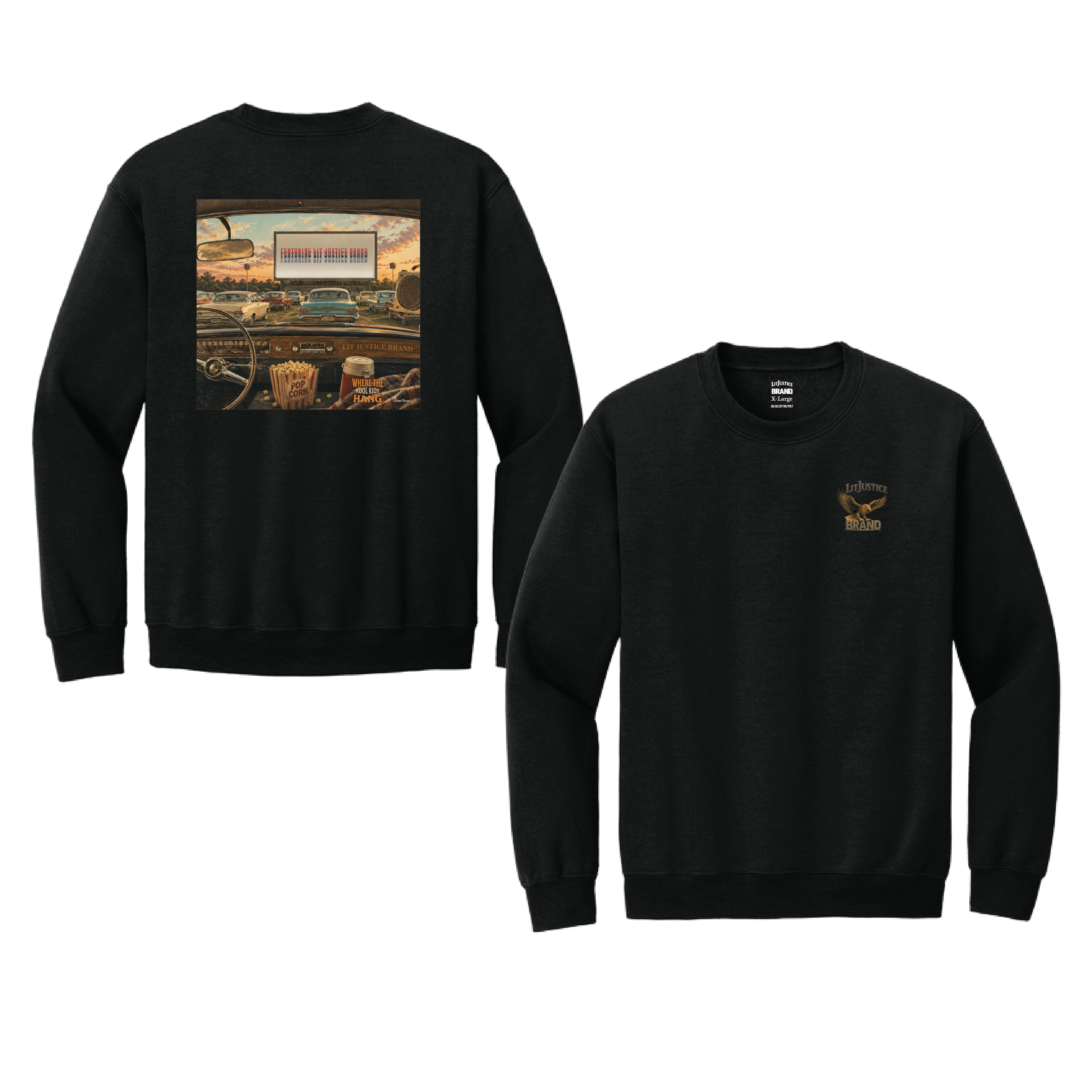 LitJustice Brand - Kool Kids CREWNECK