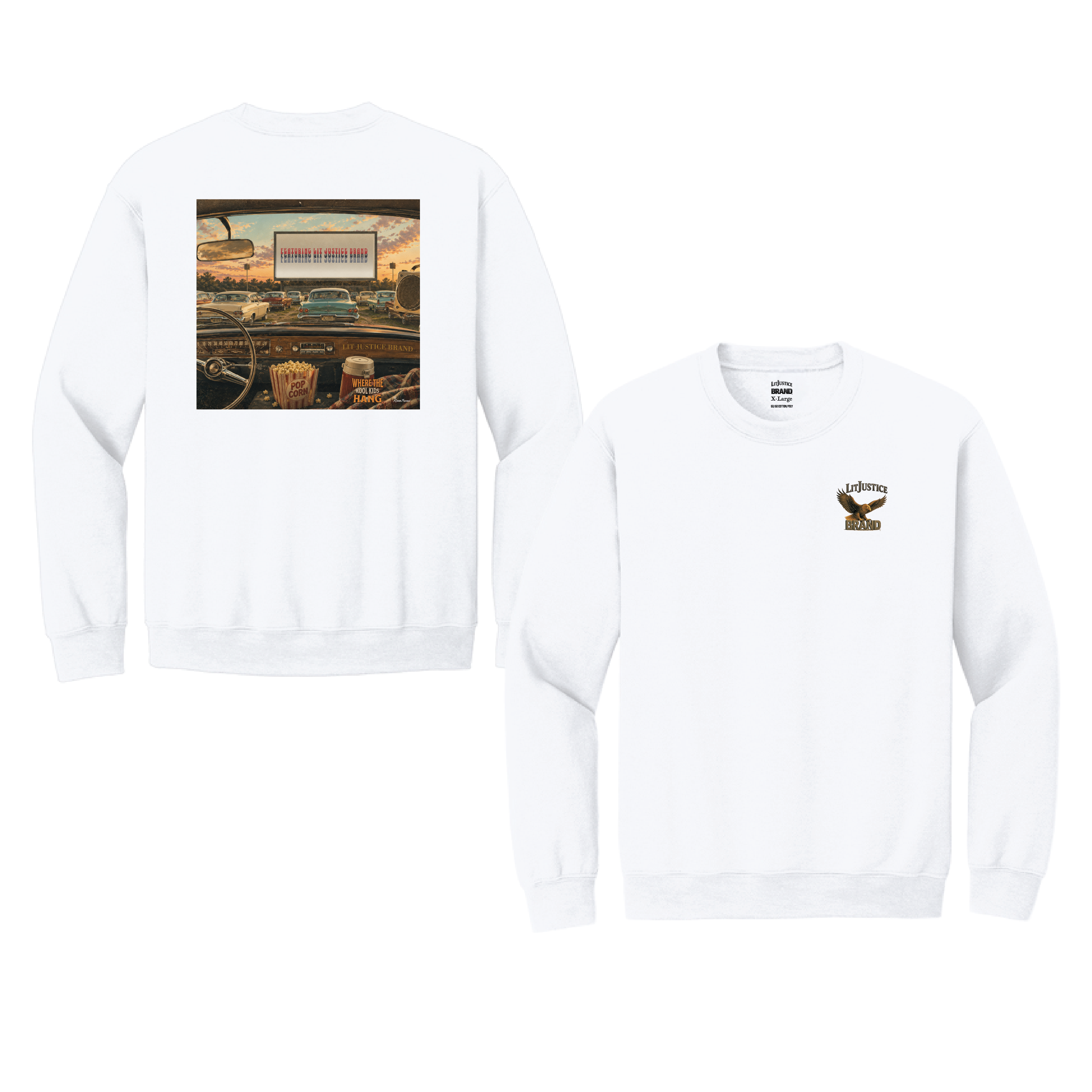 LitJustice Brand - Kool Kids CREWNECK