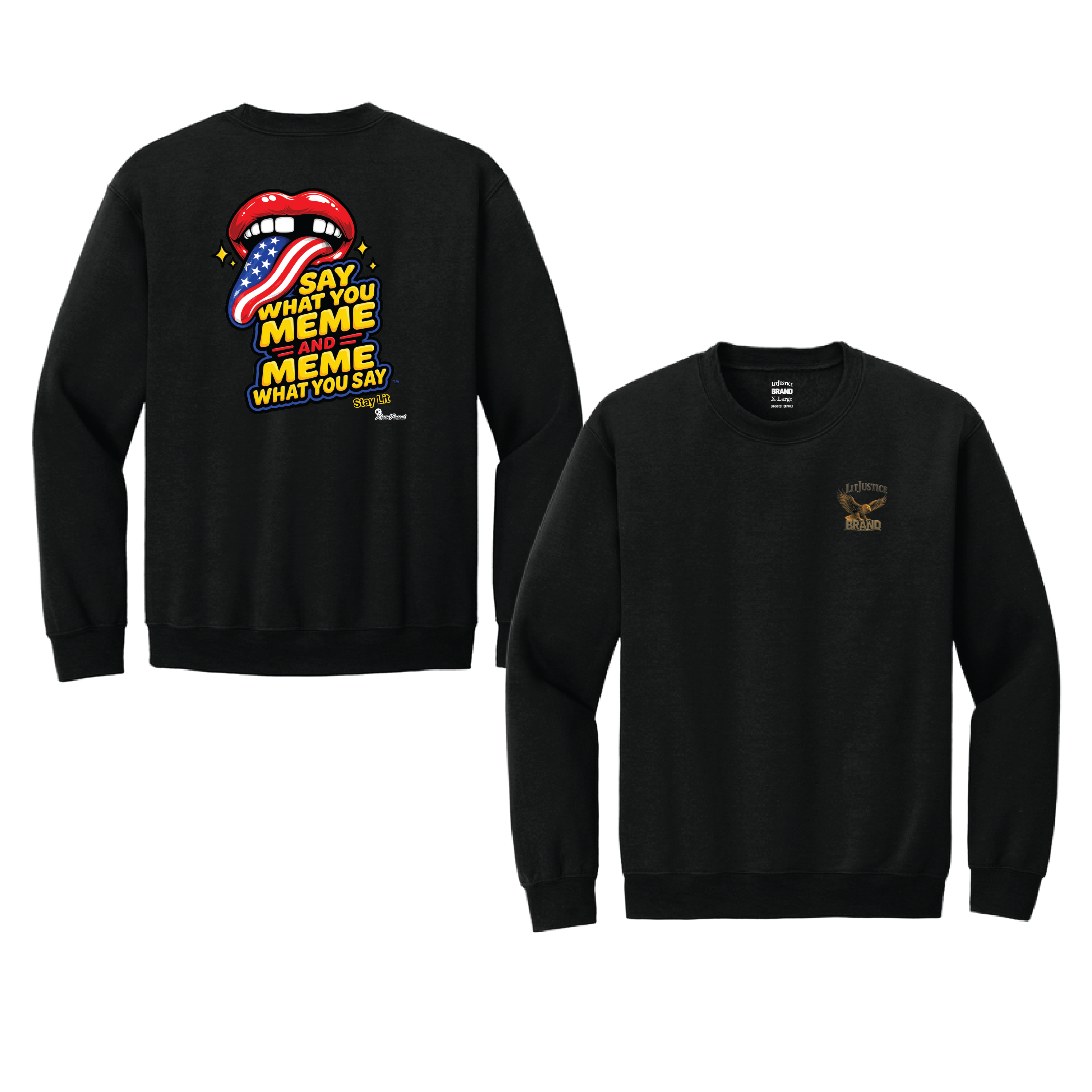 LitJustice Brand - Meme CREWNECK