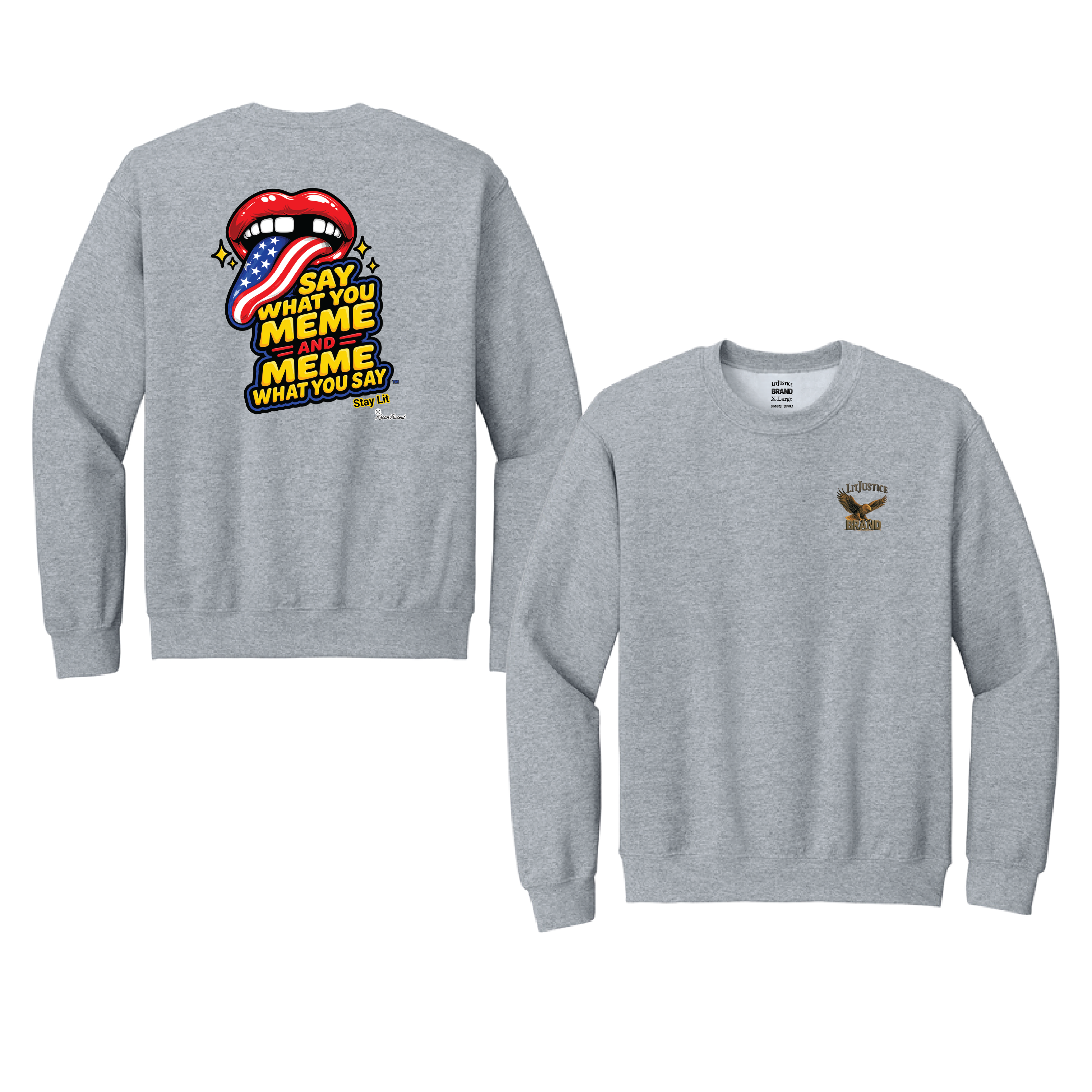 LitJustice Brand - Meme CREWNECK