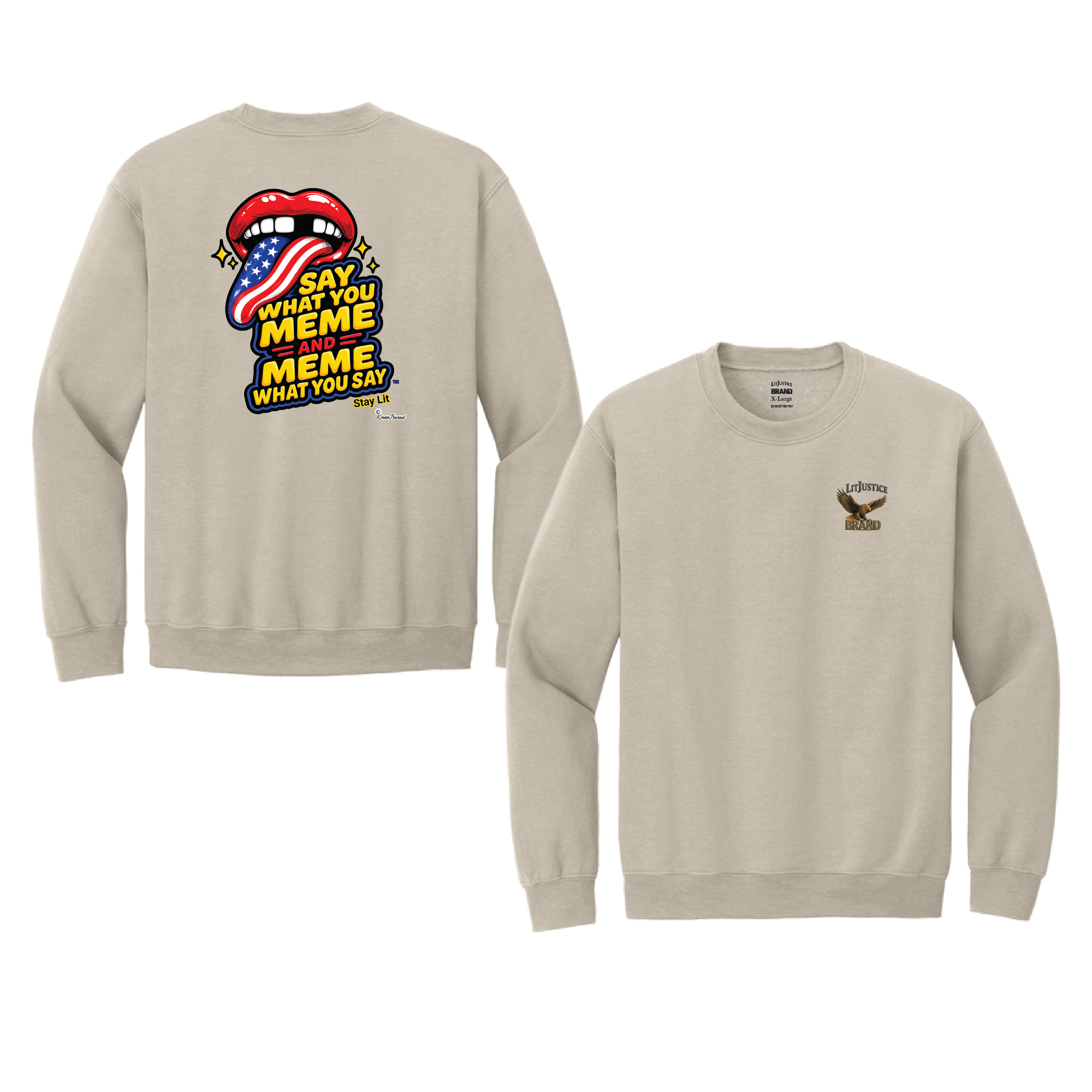 LitJustice Brand - Meme CREWNECK