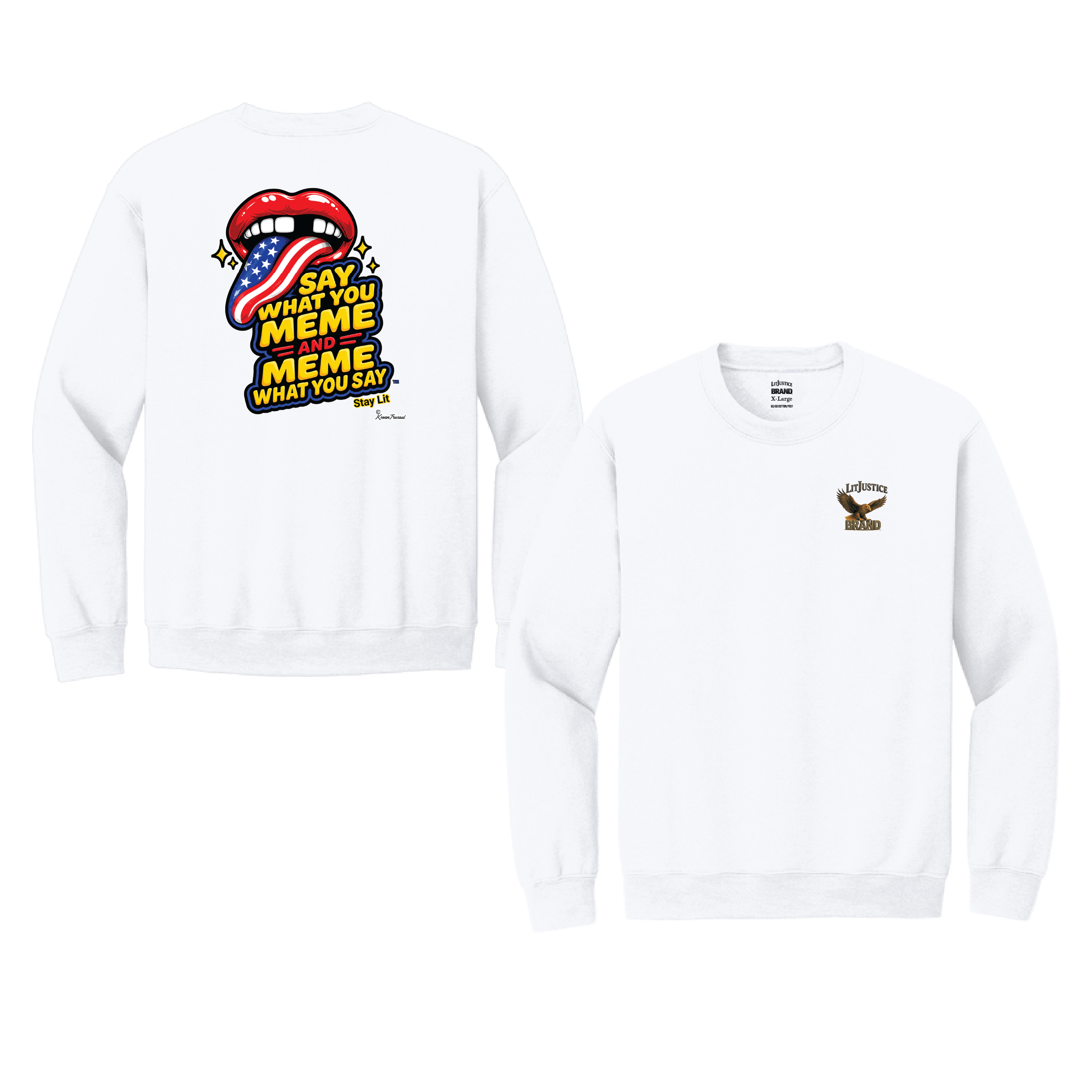 LitJustice Brand - Meme CREWNECK