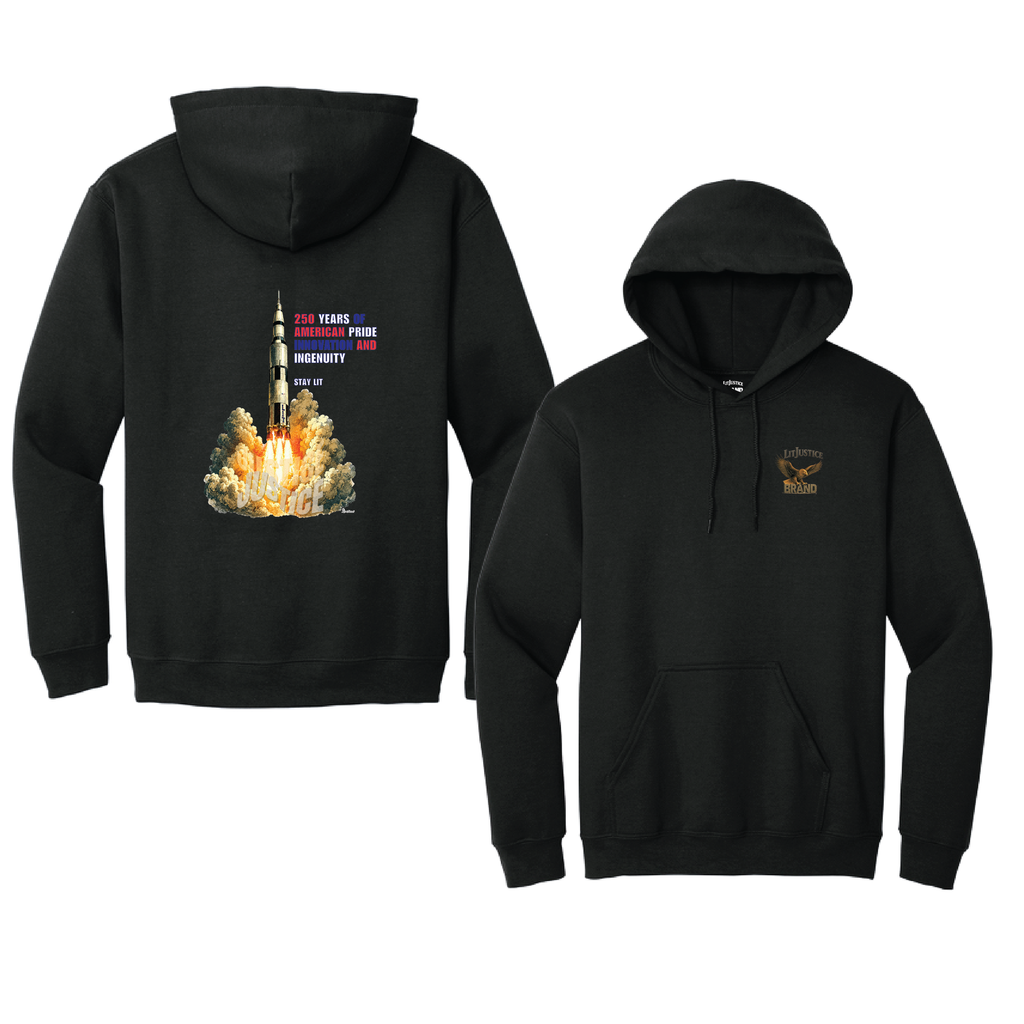 LitJustice Brand - Apollo Rocket HOODIE