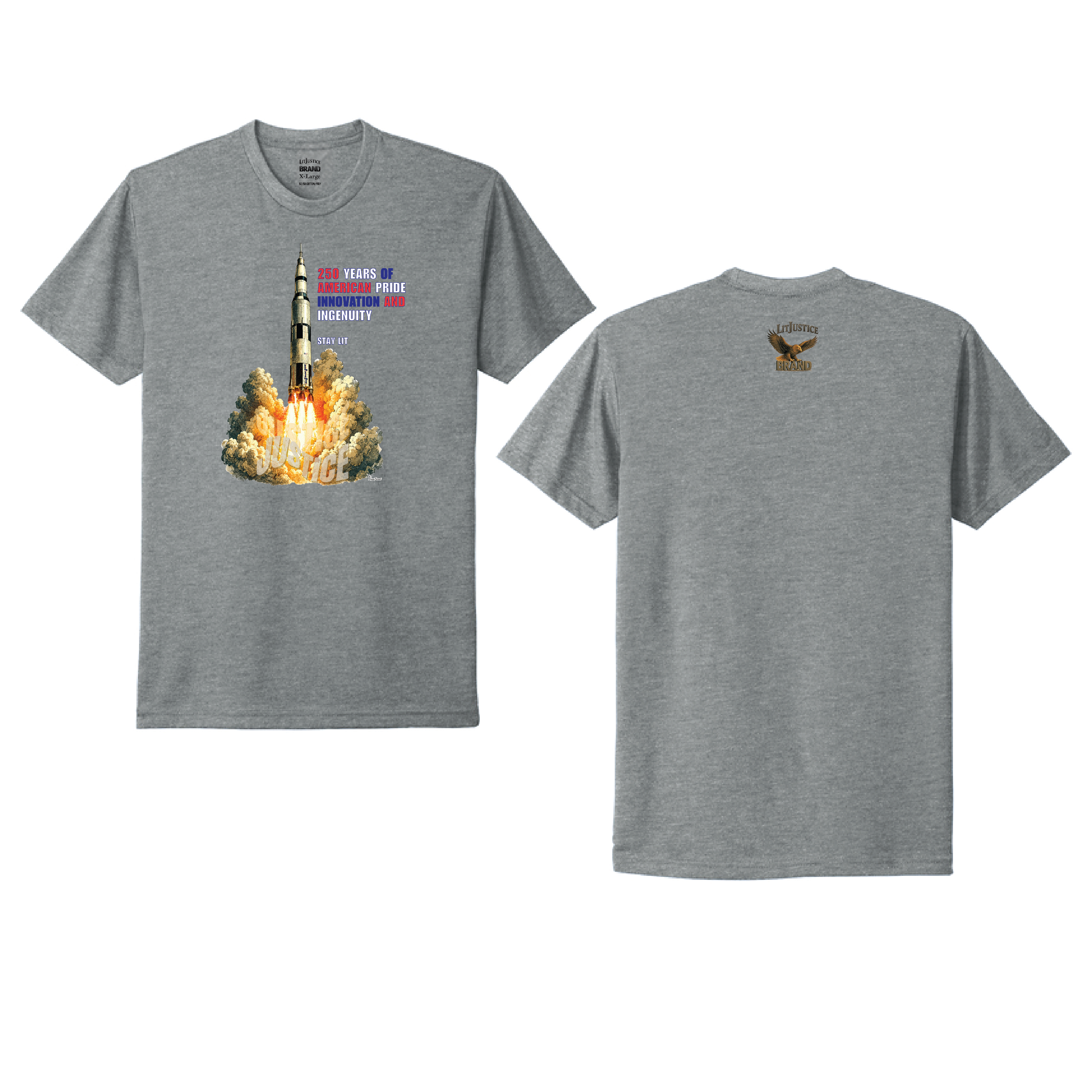 LitJustice Brand - Apollo Rocket TEE