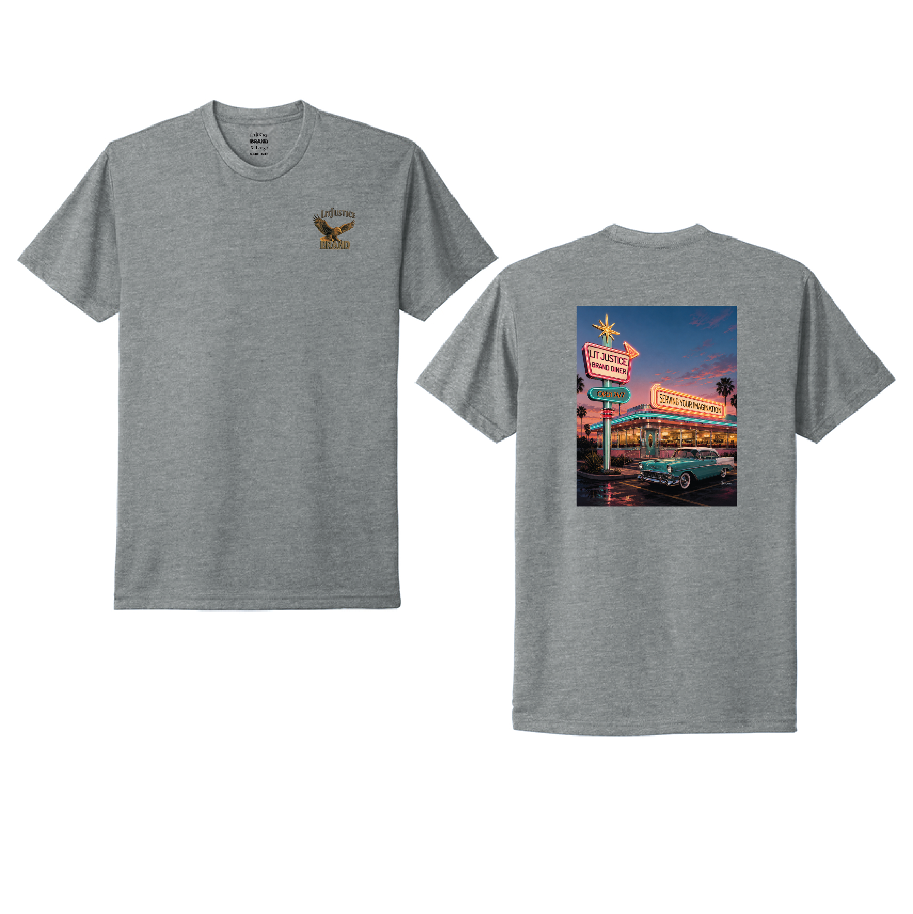 LitJustice Brand - Diner TEE